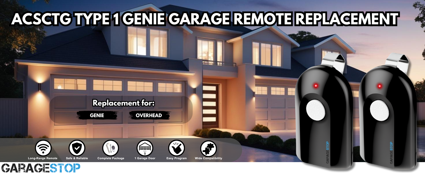 universal genie garage door opener remote ACSCTG 1 ACSCTG 2 ACSCTG 3 