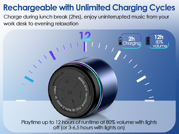 Up to 12 hours of battery life