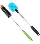 Long Bottle Cleaning Brush, Dish Vegetable Brush for Washing Narrow Neck Beer Water Bottles Brew ...