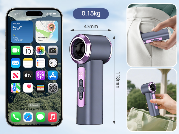 IGRARK Portable Handheld Mini Fan