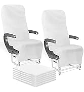 Lainrrew 6 Pcs Disposable Airplane Seat Covers, Non-Woven Fabric Safety Protection Seat Cover Por...