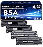 85A Toner Cartridge 4-Pack Replacement for HP 85A | CE285A Toner Compatible with HP Pro P1109w P1...