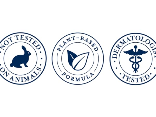 Not tested on animals. Plant-based formula. Dermatologist Tested