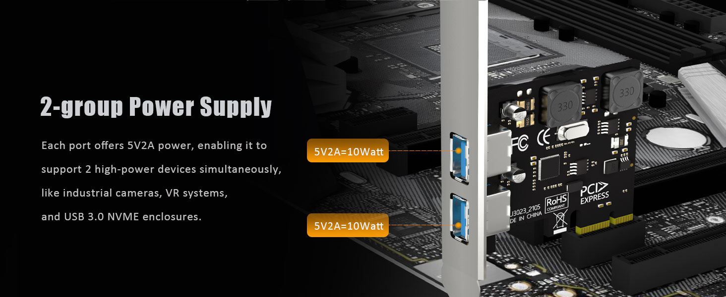 PCIe USB Expansion Card