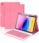 KBCASE for iPad 11th/10th Generation Case with Keyboard, Detachable Wireless Keyboard Case with P...