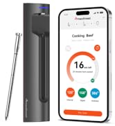 Meatmeet S Pro Wireless Meat Thermometer, Bluetooth Thermometer, Smart Digital Wireless Meat Ther...