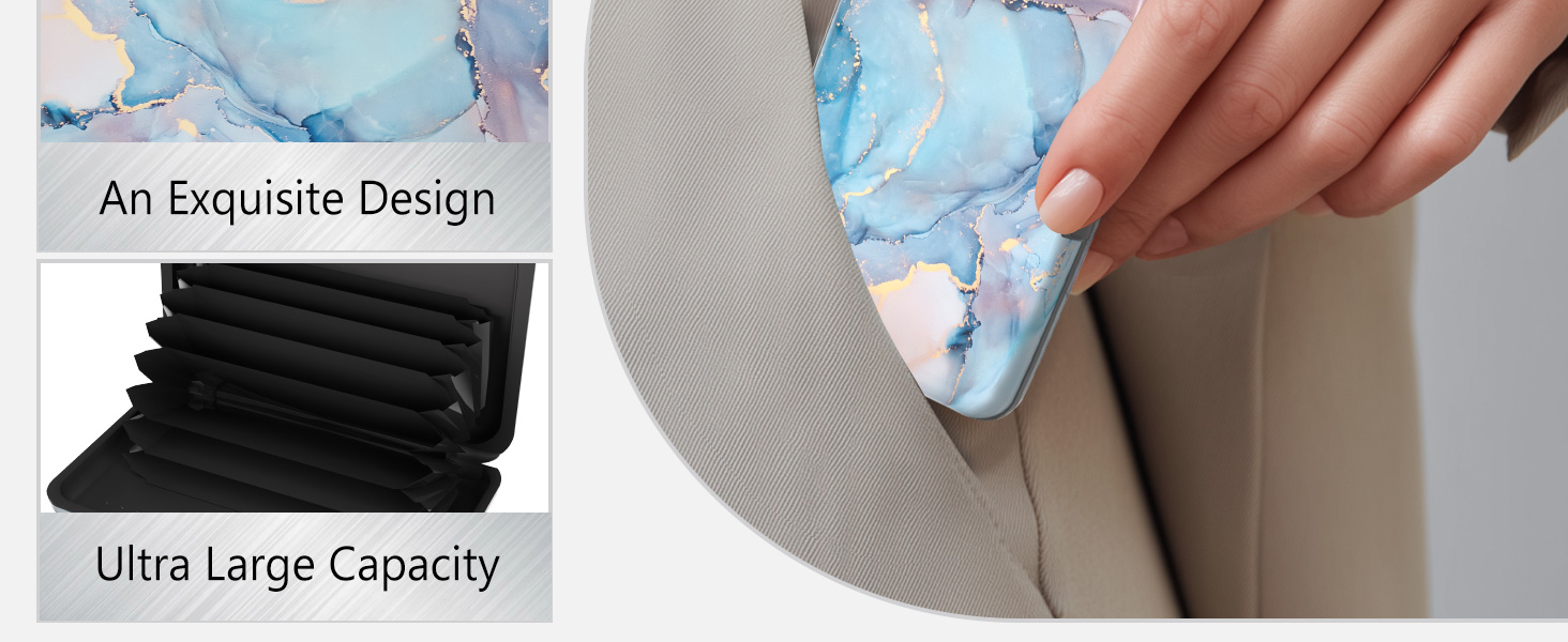 credit card holder mini aluminum wallet women rfid blocking wallets slim metal hard case wallet