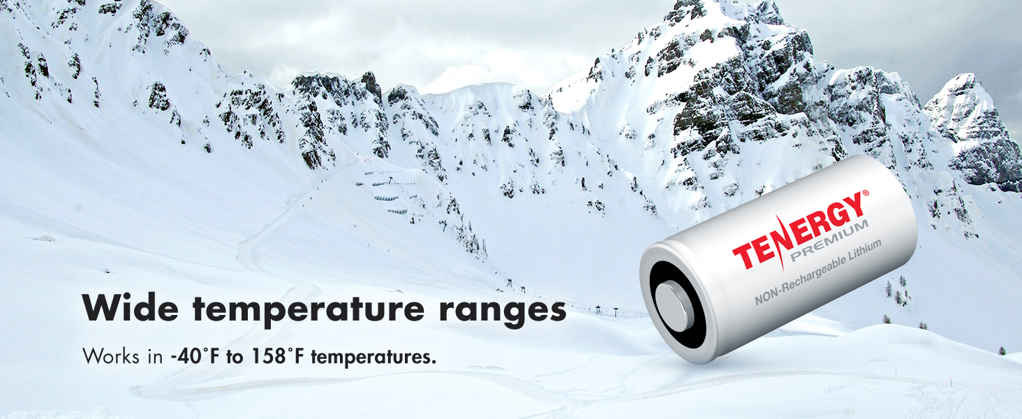 Wide temperature ranges works in -40F to 144F temperatures