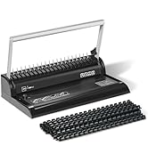 Binditek Binding Machine, 19-Hole, 145 Sheets, Comb Punch Binder Machine with Starter Kit 30 PCS ...