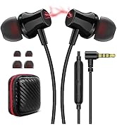 Wired Headphones Earphones for Laptop PC Chromebook Noise Cancelling Ear Buds with 3.5mm Plug in ...