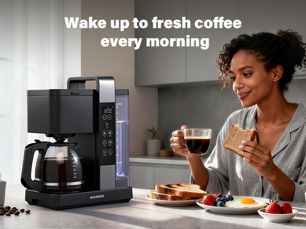 Wake up to fresh coffee every morning