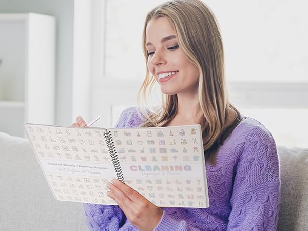adhd cleaning planner adhd planner daily planner chore chart work planner organizer notebook