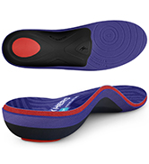 WalkHero Plantar Fasciitis Insoles - Arch Support Inserts for Men and Women,Total Support Orthoti...