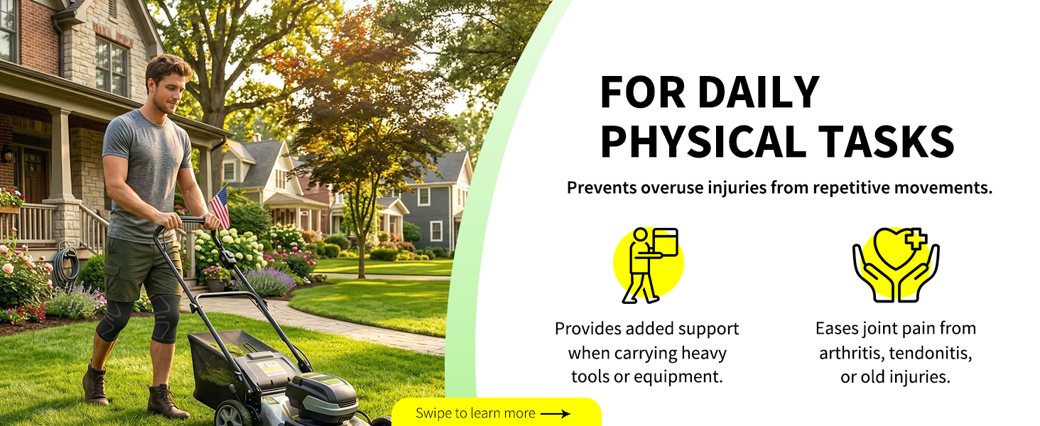 Knee Compression Sleeve Best Knee Brace Support Workout Joint Pain Relief Arthritis Injury recover