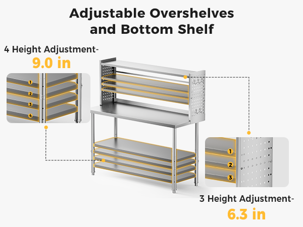 2460 adjustable shelves