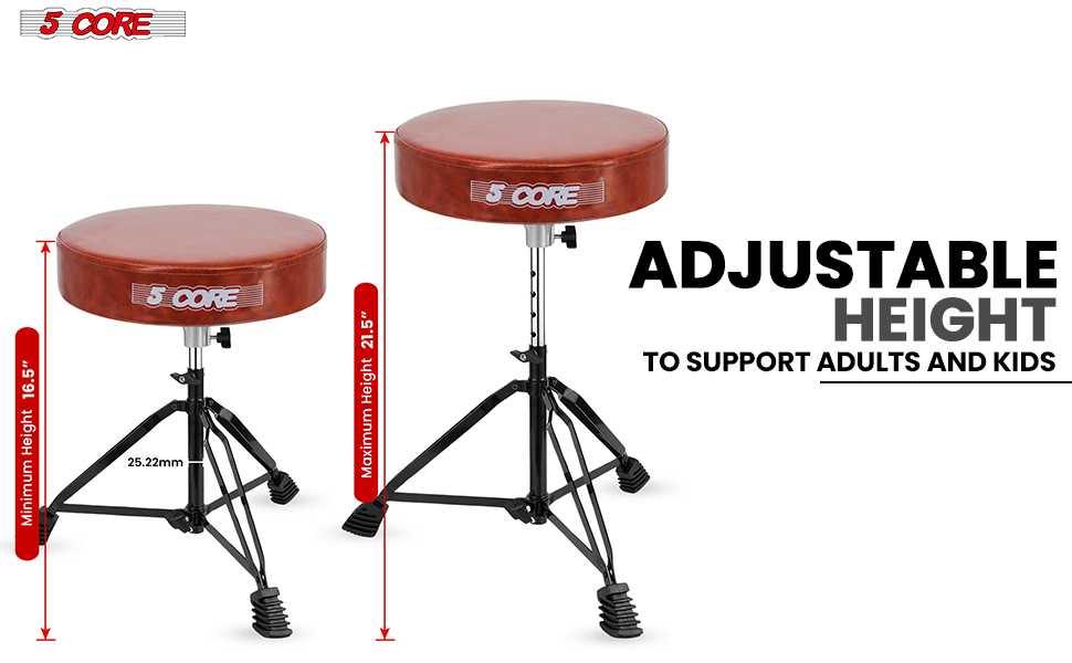 Drum Throne Padded Guitar Stool Music Chair for Adults and Kids