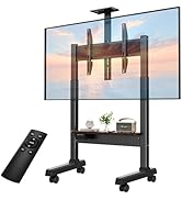BEISHI Motorized TV Stand with Wheels for 37–86 Inch TVs up to 154 lbs,Electric Height Adjustable...