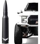 EcoAuto 50 Cal Bullet Antenna for Ford F150 F250 F350 &amp; Dodge Ram &amp; Ford Raptor Bronco - Instantl...