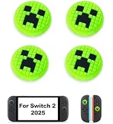 Thumb Grips Caps for Nintendo Switch 2 (2025), 4 Pcs Silicone Switch 2 Joystick Caps Soft Joy Con...