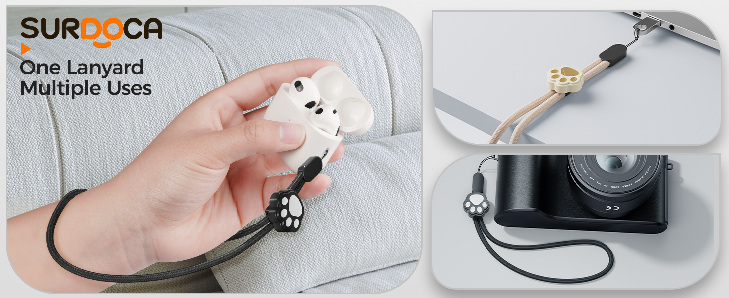 Cat paw phone Lanyard