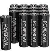 POWEROWL AA Rechargeable Batteries, 2800mAh High Capacity Batteries 1.2V NiMH Low Self Discharge,...