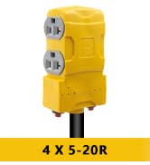 30 Amp to 20 Amp Adapter 110V RV Distribution Adapter