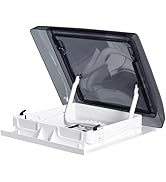 MAXXAIR SKYMAXX Skylight LX - Thick ROOF Manual Lift lid with 4 Open Positions -White Interior Frame