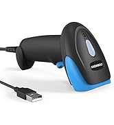 NADAMOO 2D Barcode Scanner Handheld Wired Bar Code Reader Automatic CMOS Image Scanner, Support S...