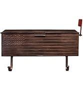 Oakland Living AZ620-COPPER Copper Patriotic Metal Outgoing Mail Flag and Newspaper Hangers Wall ...