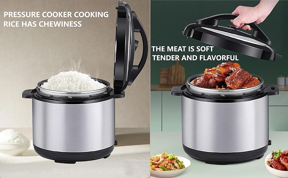 Electric pressure cooker with detachable lid