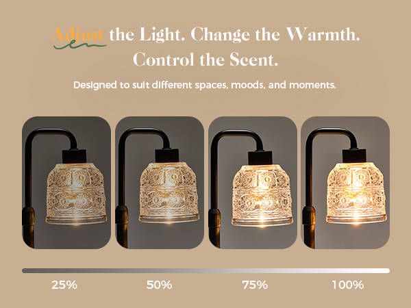 heated warm candle desk table lamp decor pretty wax melter sunflower glass pattern aromatherapy