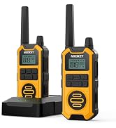 NXGKET Walkie Talkies Long Range, IP67 Waterproof, Rugged Heavy Duty 2 Way Radio, NOAA, Rechargea...