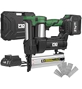Prostormer Cordless Brushless Brad Nailer, 2 in 1 Nail Gun Staple Gun Kit with 4.5Ah Lithium-Ion ...