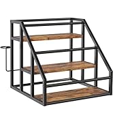 Coffee Syrup Rack Organizer, 3 Tier Countertop Storage Shelves, Kitchen Storage, Syrup Bottle Sta...