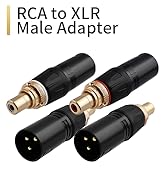 RCA to XLR Male Adapter