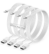 4pack 3ft iPhone Charger, [Apple MFi Certified] iPhone Charger Cord 3 ft, Apple Lightning to USB ...