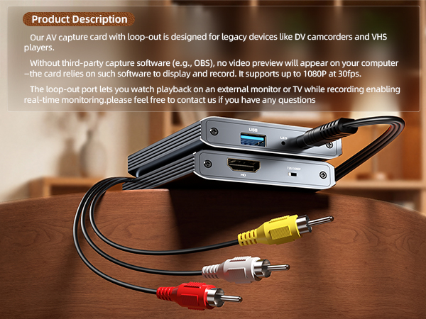 VHS to Digital Capture Card