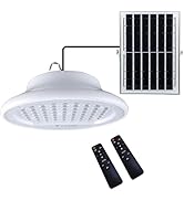 HULPPRE Solar Shed Light-Daytime or Night,96Leds Brighter White Solar Light Indoor&amp;Outdoor with 2...