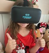 VR Headset Compatible with iPhone &amp; Android - with Built-in Action Button | Virtual Reality Goggl...