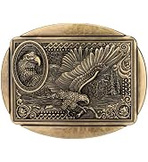TYWestyles Belt Buckles for men women - Western Cowboy Belt Buckle American Flag and Eagle Belt B...