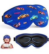 BeeVines Kids 3D Contoured Sleep Mask, Original Design Blackout Memory Foam Sleeping Eye Masks fo...