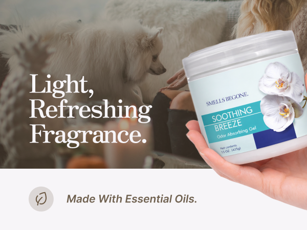 light, refreshing fragrance from essential oils