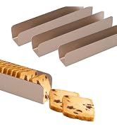 4PCS Cookie Cutter Long Non- Stick, Rectangle Cookie Cutters, Carbon Steel Cookie Mold, U Shape B...