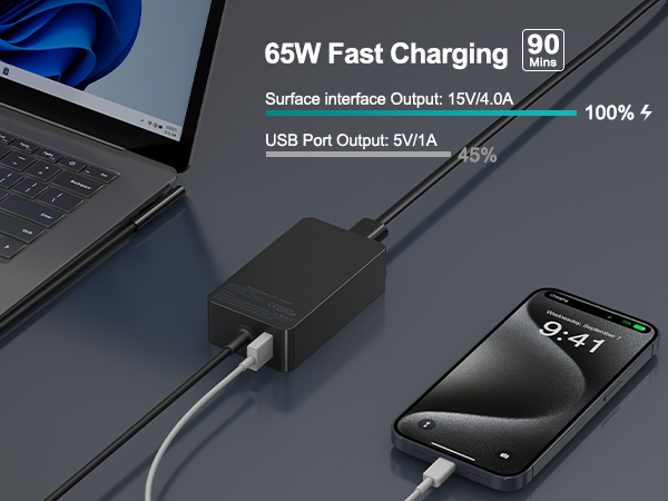 65w surface charger