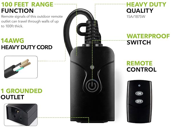 remote control light switch outdoor