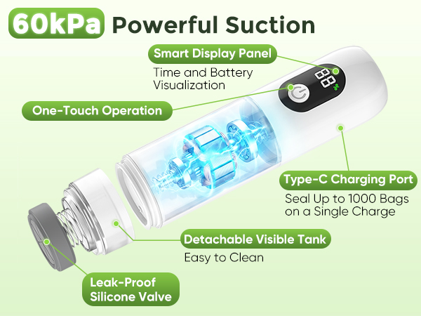 Compact Vacuum Sealer for Food
