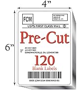 JETZAP Pre-Cut 4x6 Shipping Labels for Inkjet and Laser Printers - Just Load &amp; Print - USPS UPS F...