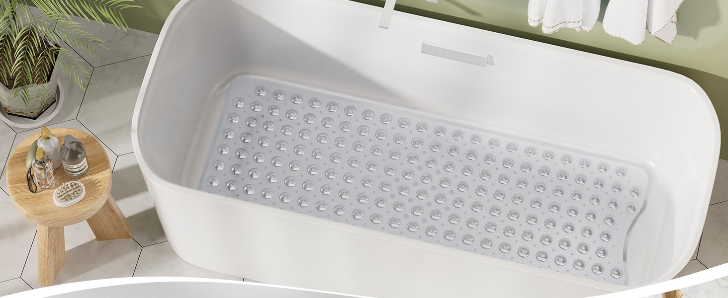 clear bathtub mat