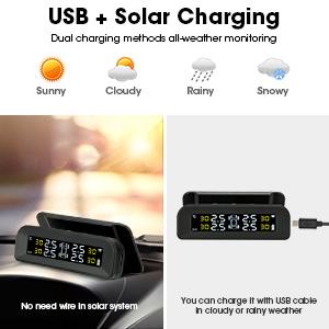 Solar and USB Charging