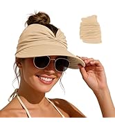 Zando Sun Visor Hats for Women - Beach Wide Brim Fashion Hat UV Protection Quick Dry Packable Sum...